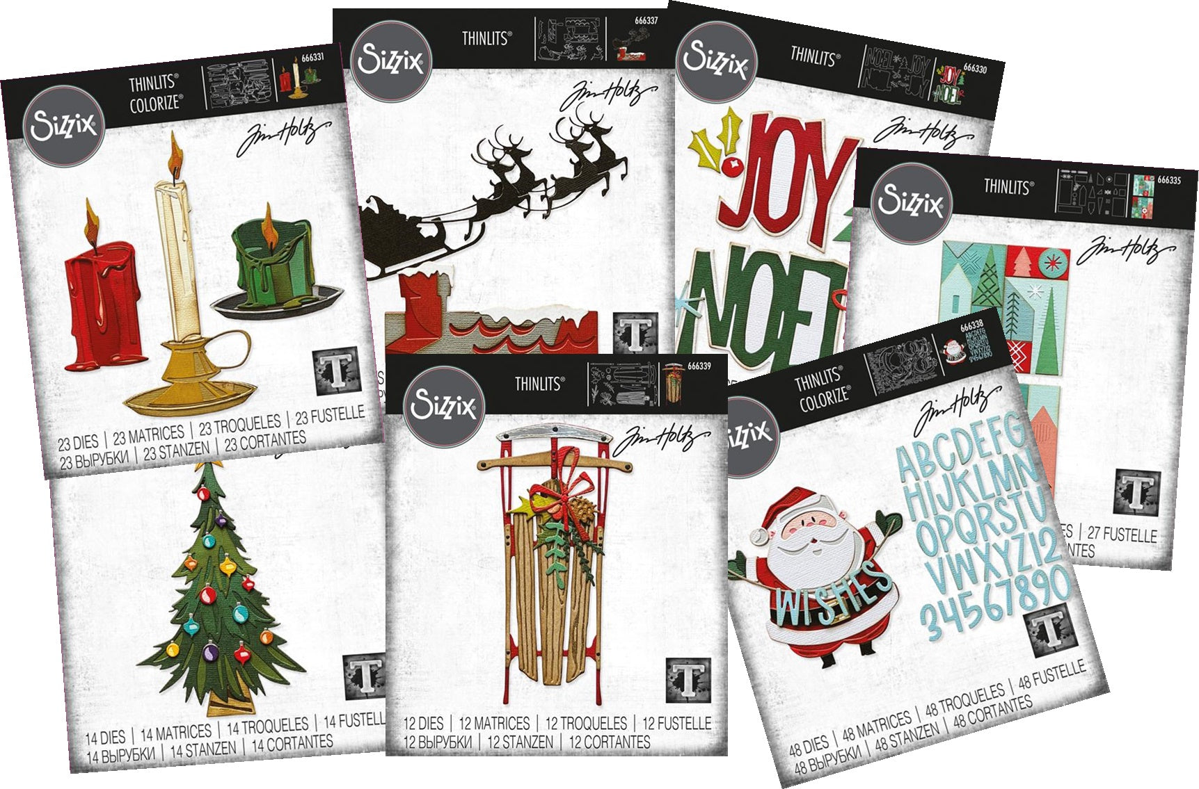 Sizzix - Tim Holtz Christmas 2023 - Candle Shop Colorize Thinlits Die