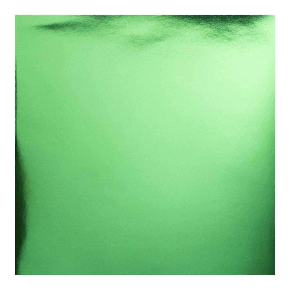 Bazzill - Foil Cardstock - Green - 12x12"