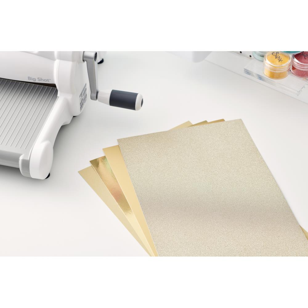 Sizzix - Opulent Cardstock Pad -  Gold - 50 pack