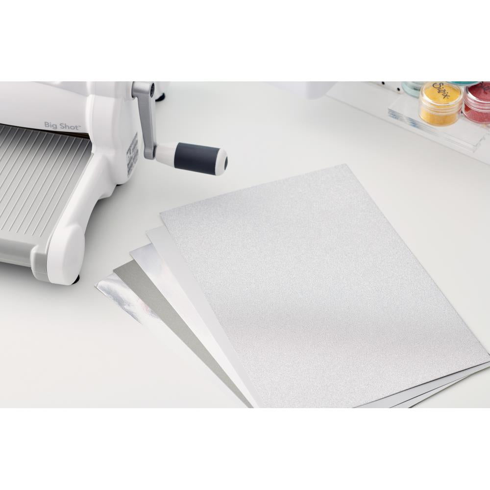 Sizzix - Opulent Cardstock Pad - Silver - 50 pack