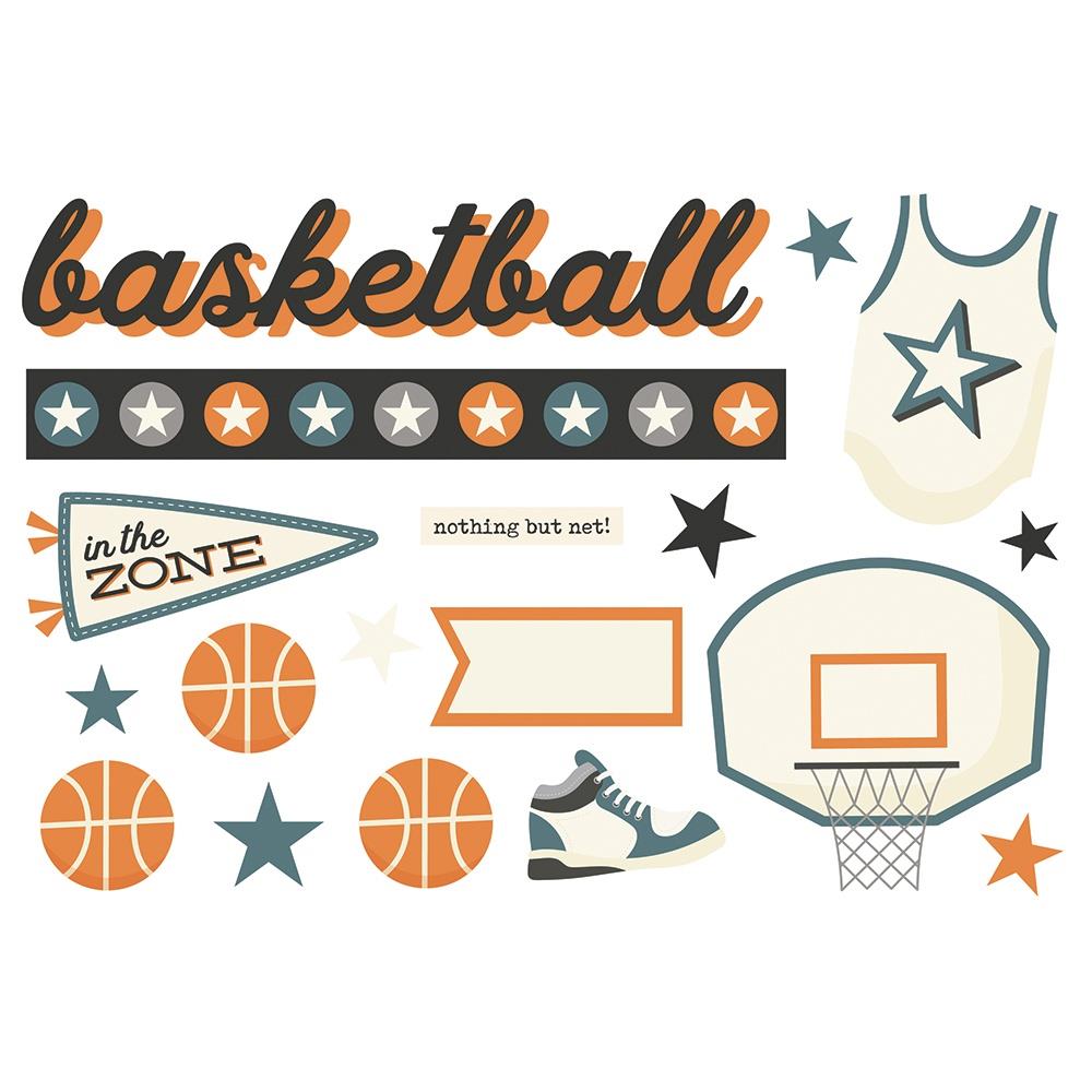 Simple Stories - Page Pieces - Basketball