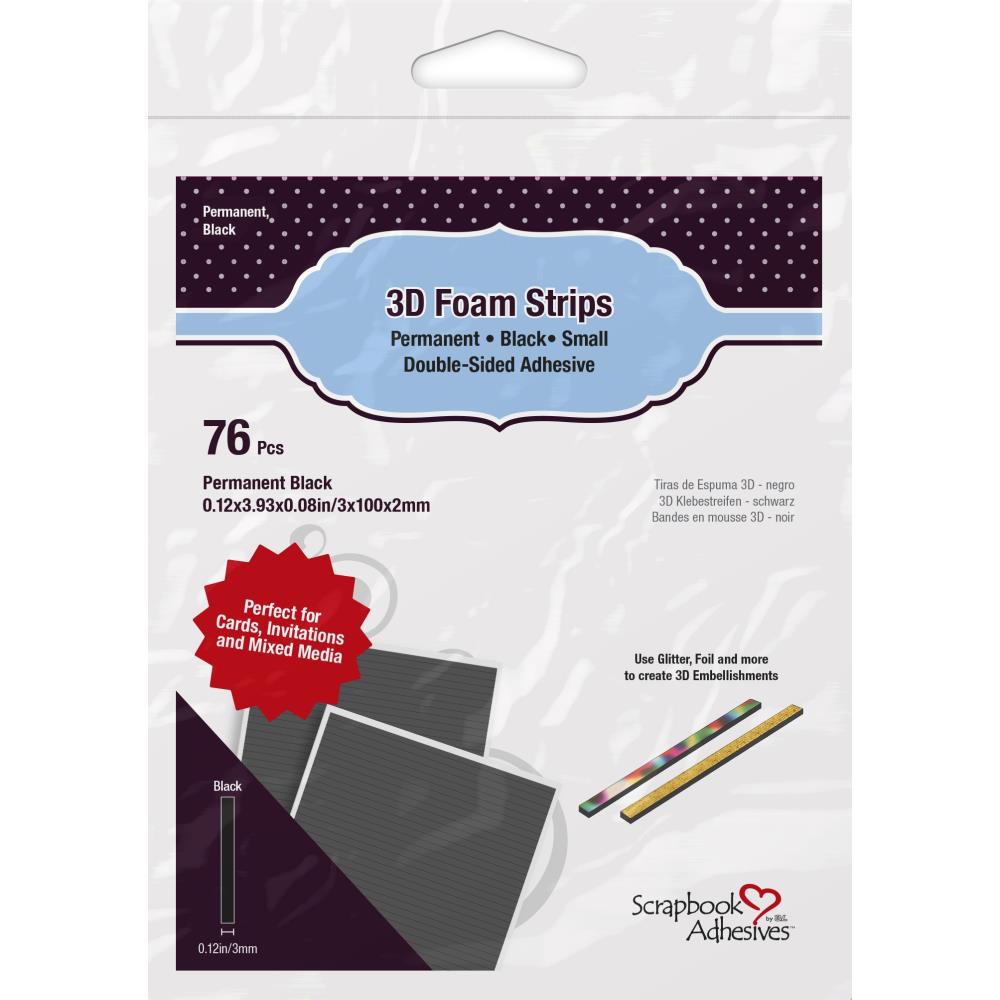 Scrapbook Adhesives - 3D foam Strips - Sort