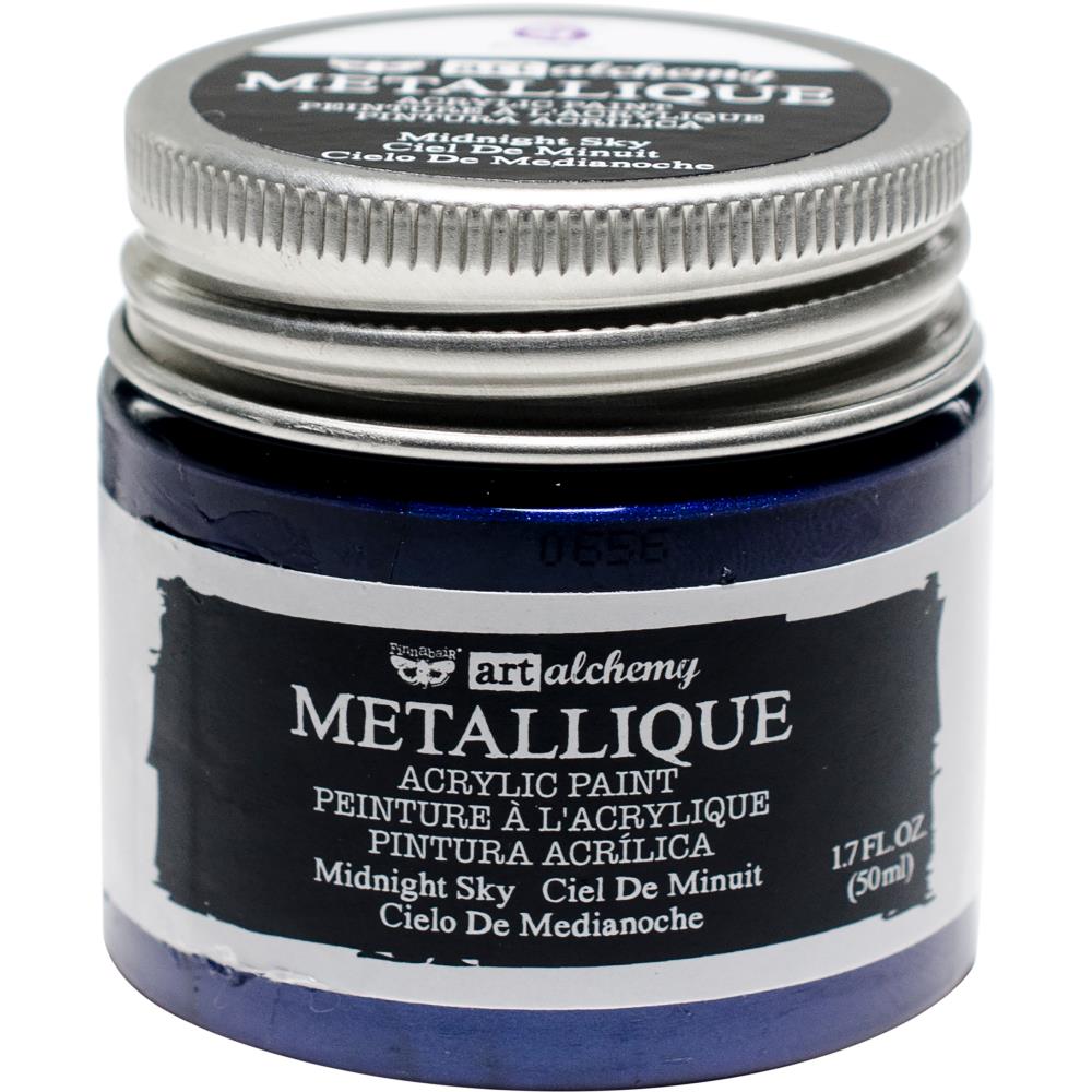 Prima - Art Alchemy by Finnabair - Acrylic Paints - Metallique Midnight Sky