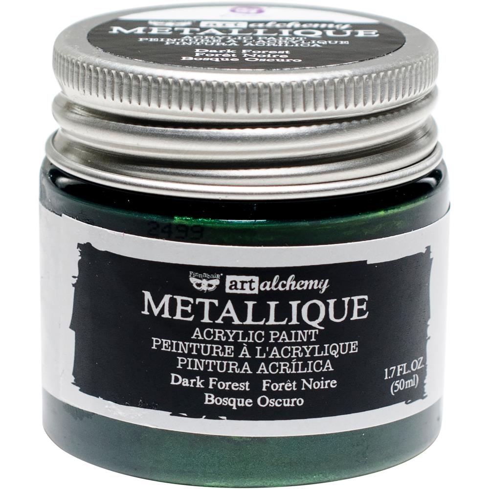 Prima - Art Alchemy by Finnabair - Acrylic Paints - Metallique Dark Forest