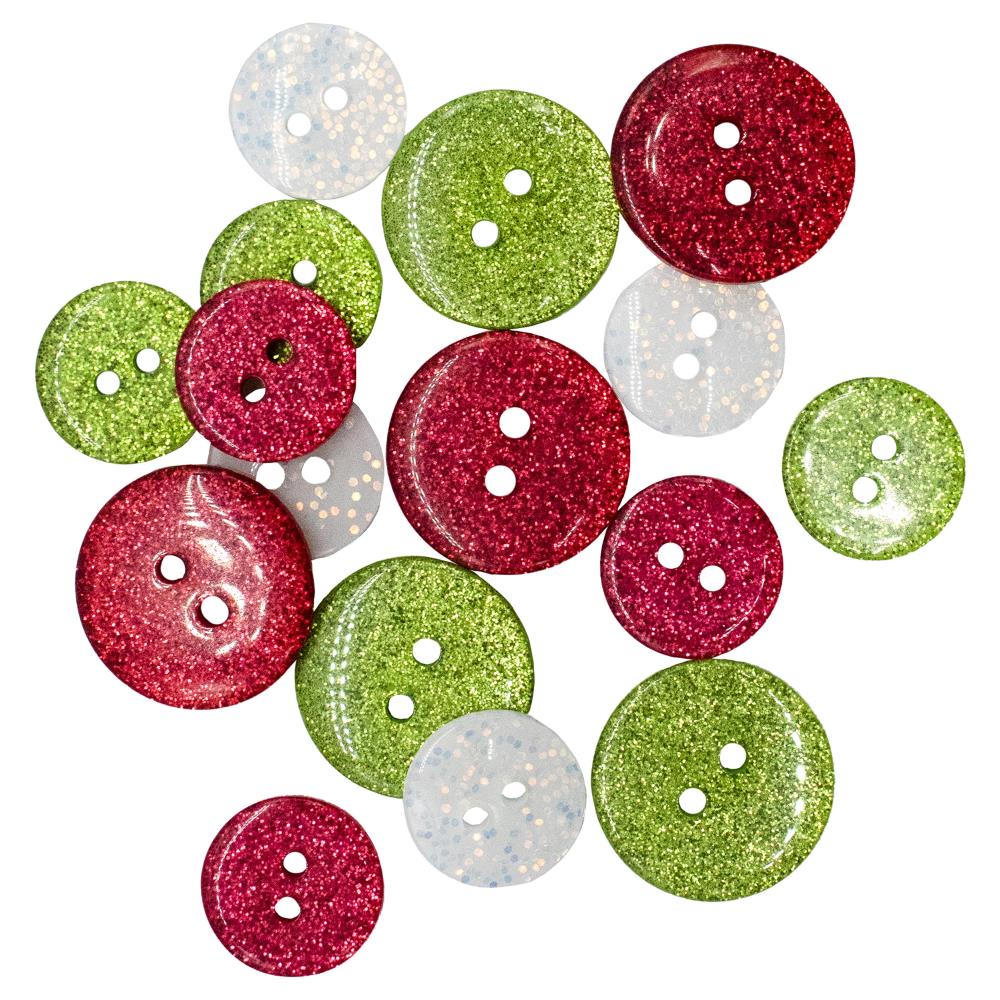 Buttons Galore -  Santas Sparkle Buttons