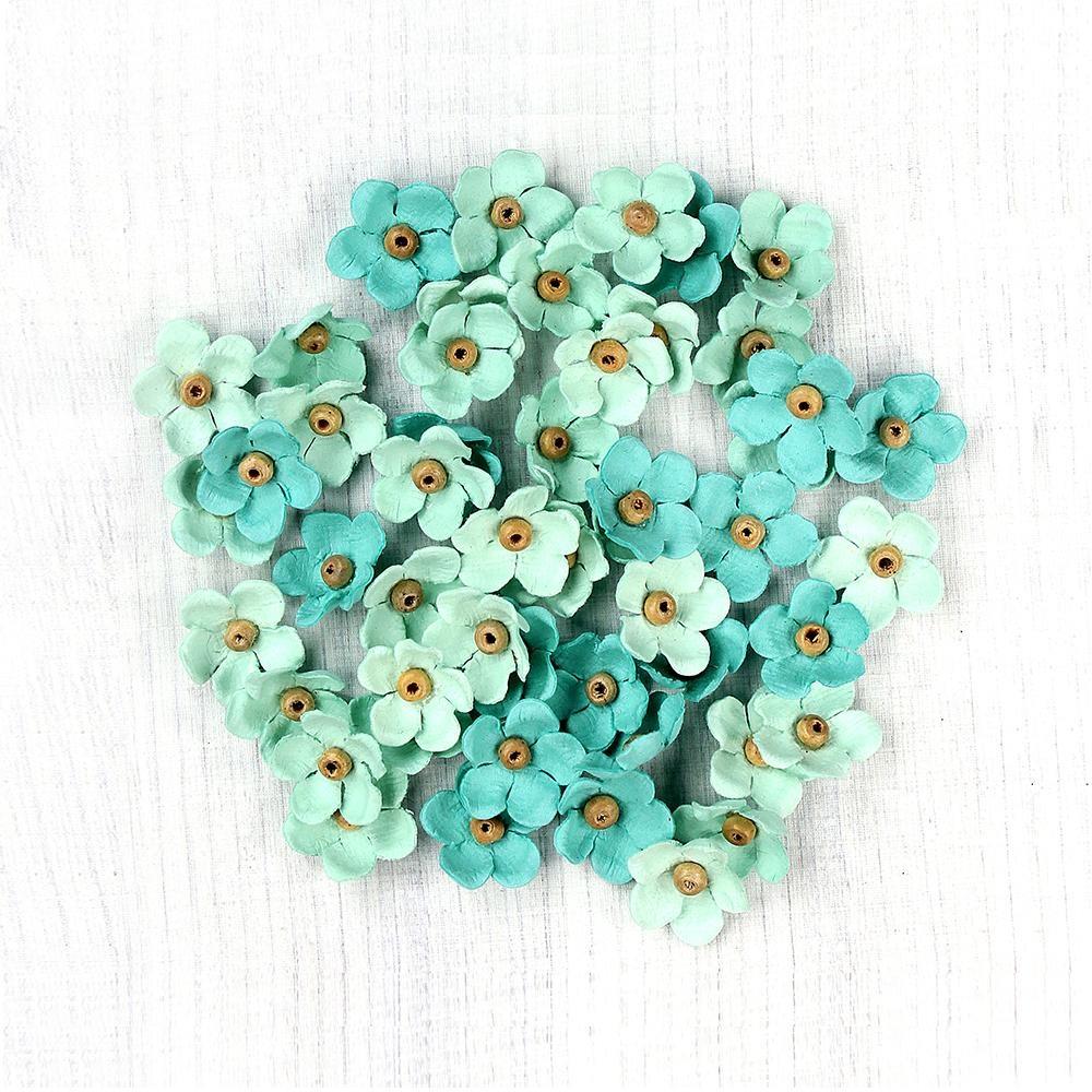 Little Birdie - Beaded Blooms - paper flowers - Arctic Ice