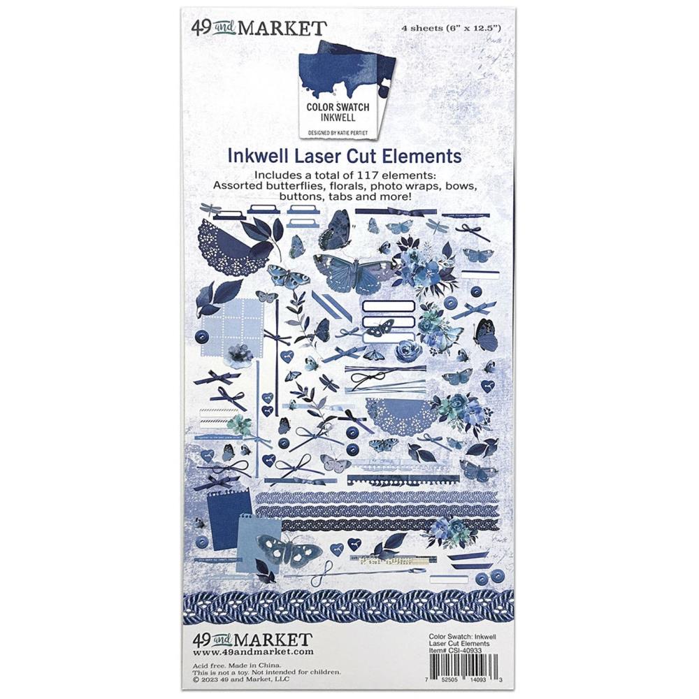 49 and Market - Color Swatch - Inkwell - Elements Laser Cut Outs