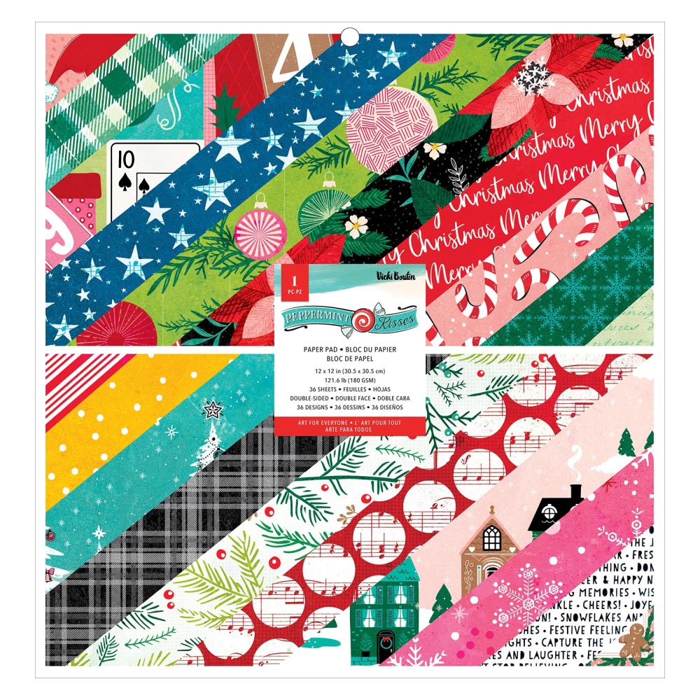 Vicki Boutin - Peppermint Kisses - Paper Pad - 12x12"