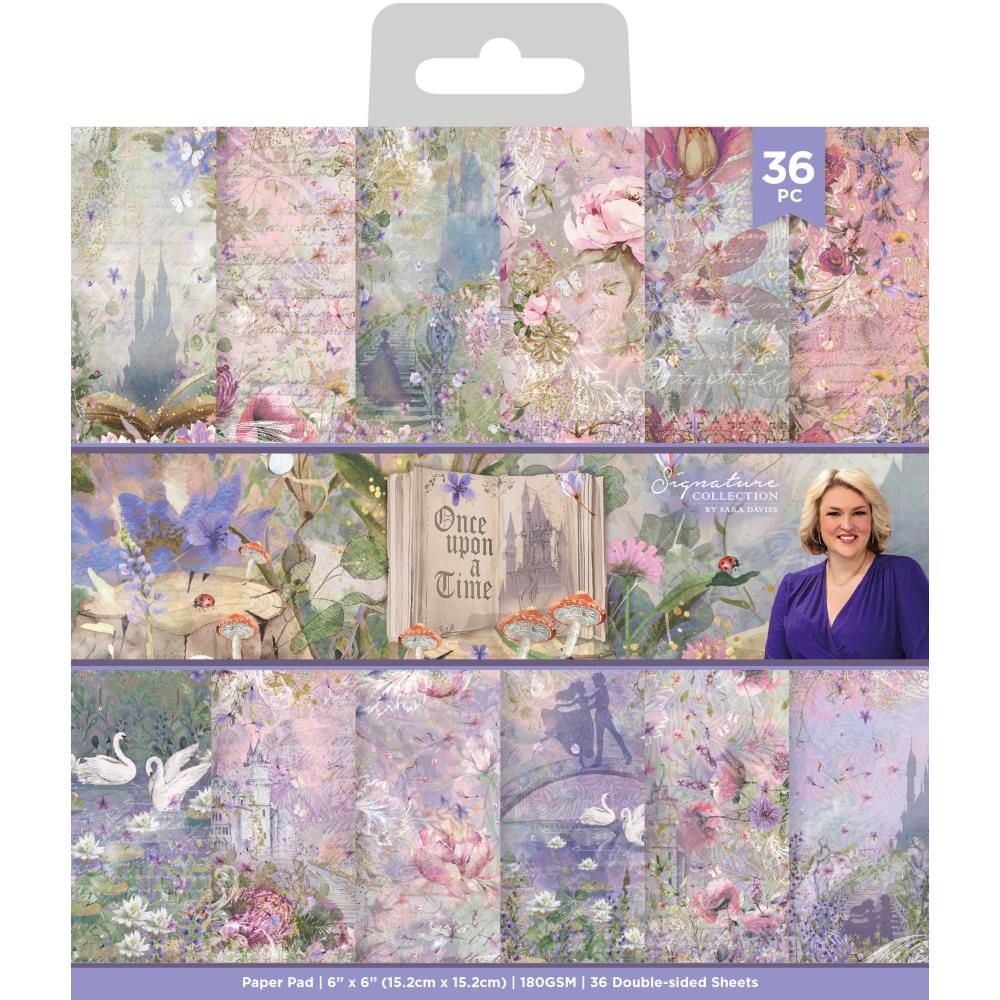 Crafters Compagnion - Sara Signature - Once upon a time - Paper Pad 6" x 6"