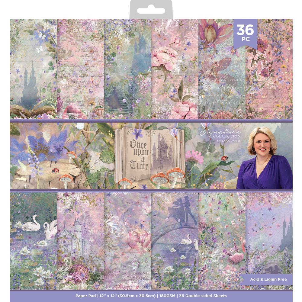 Crafters Compagnion - Sara Signature - Once upon a time - Paper Pad 12" x 12"