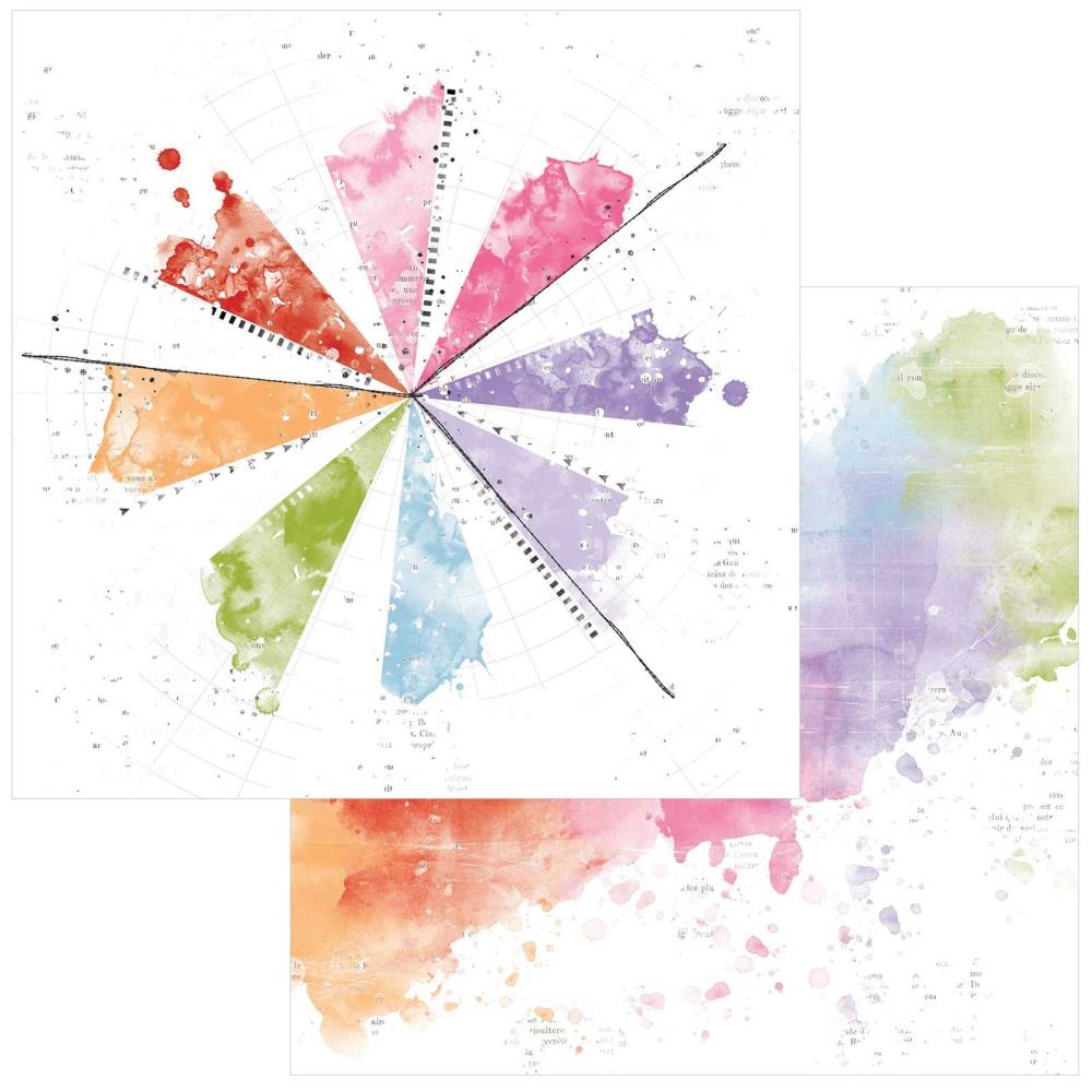 49 and Market - Spectrum Gardenia - Painted Fundations Pack - 12 x 12"