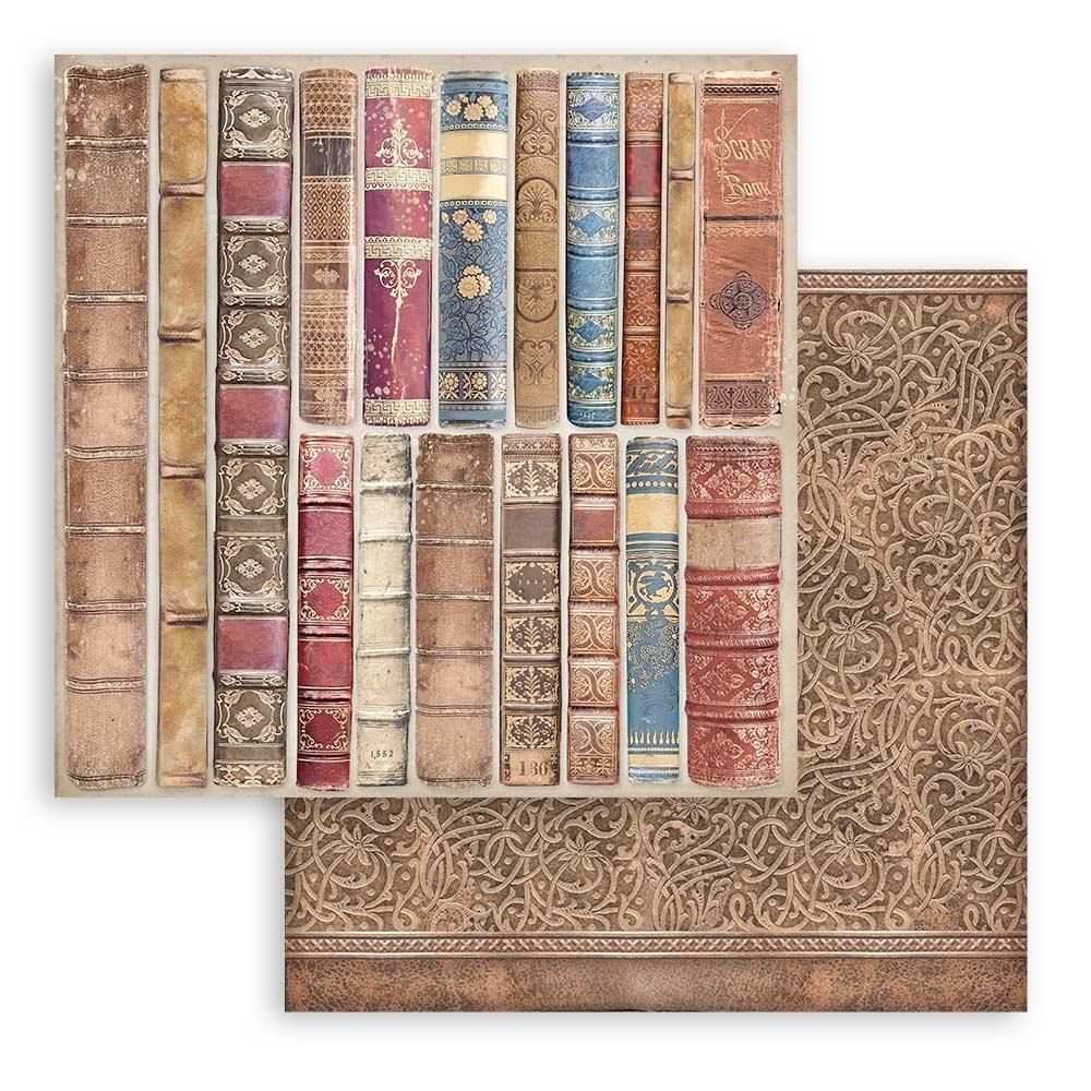 Stamperia - Vintage Library - Background Selection - Paper Pack 10 pk - 12 x 12"