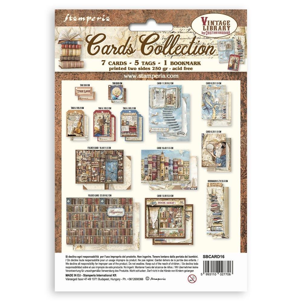 Stamperia - Vintage Library - Cards