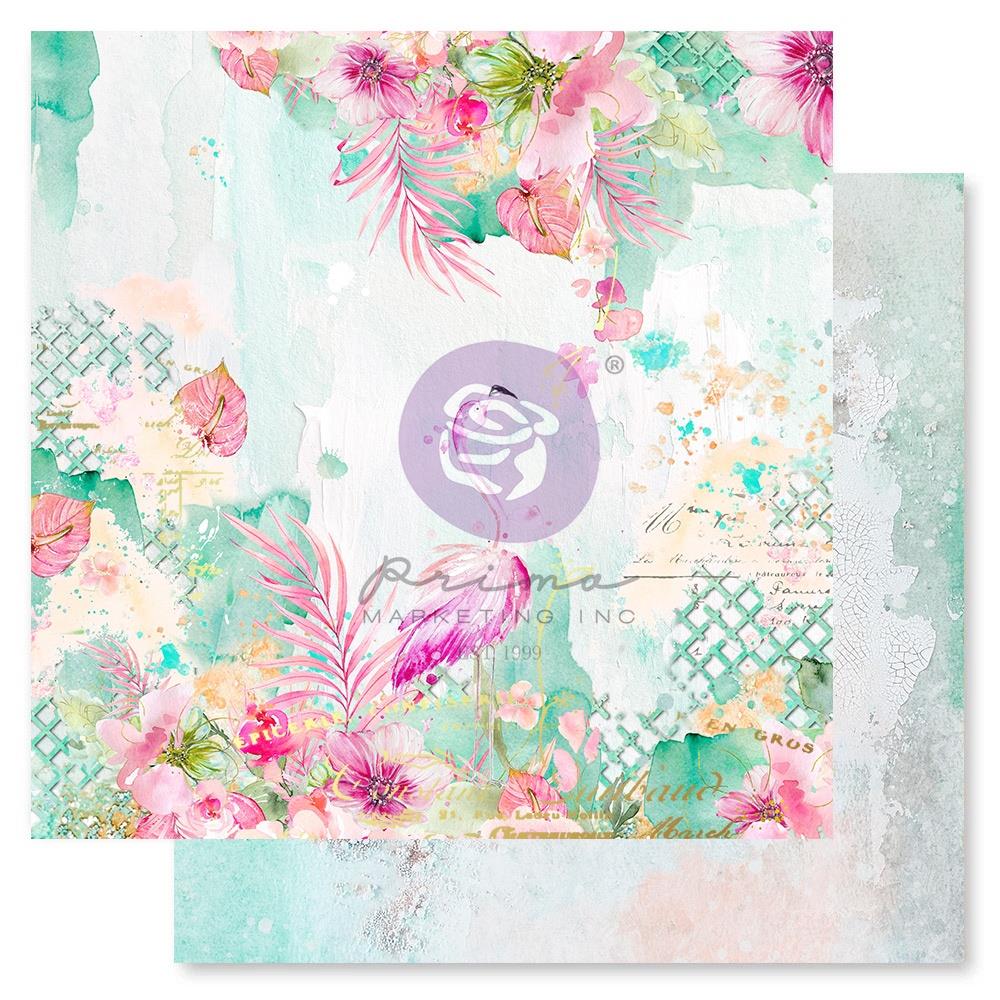 Prima - Postcards from Paradise - Paper Pad - 12 x 12"