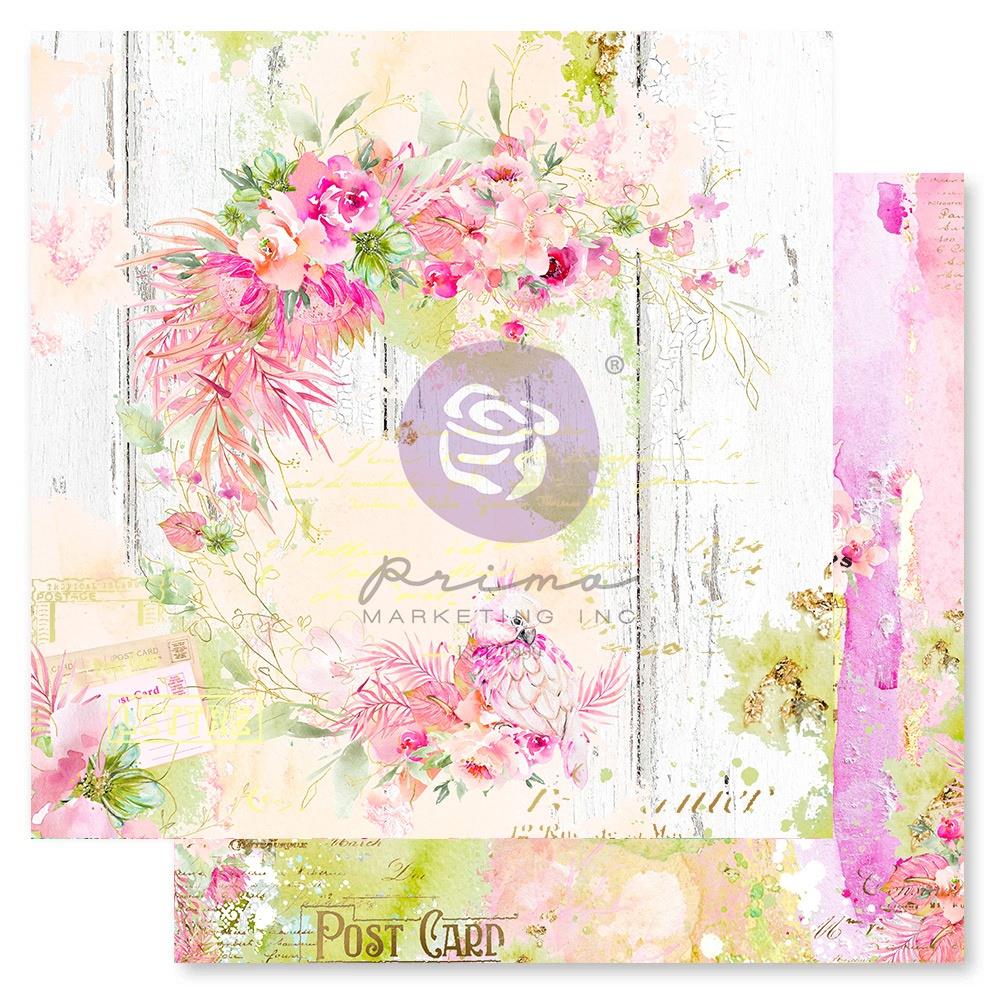 Prima - Postcards from Paradise - Paper Pad - 12 x 12"