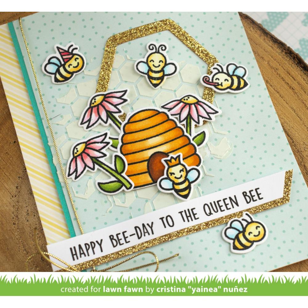 Lawn Fawn - Clear Stamps - Hive Five