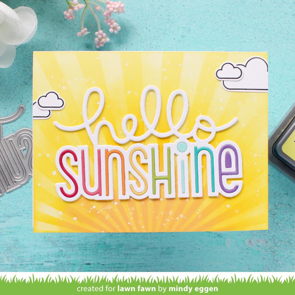 Lawn Fawn - Cuts Custom Craft Dies - Giant Hello Sunshine