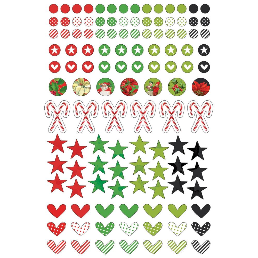 49 and Market - Christmas Spectacualr - Whising Bubbles & Baubles - Epoxy Stickers