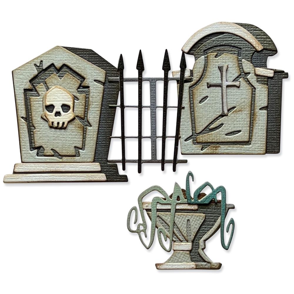 Sizzix - Tim Holtz - Colorize - Thinlits - Graveyard