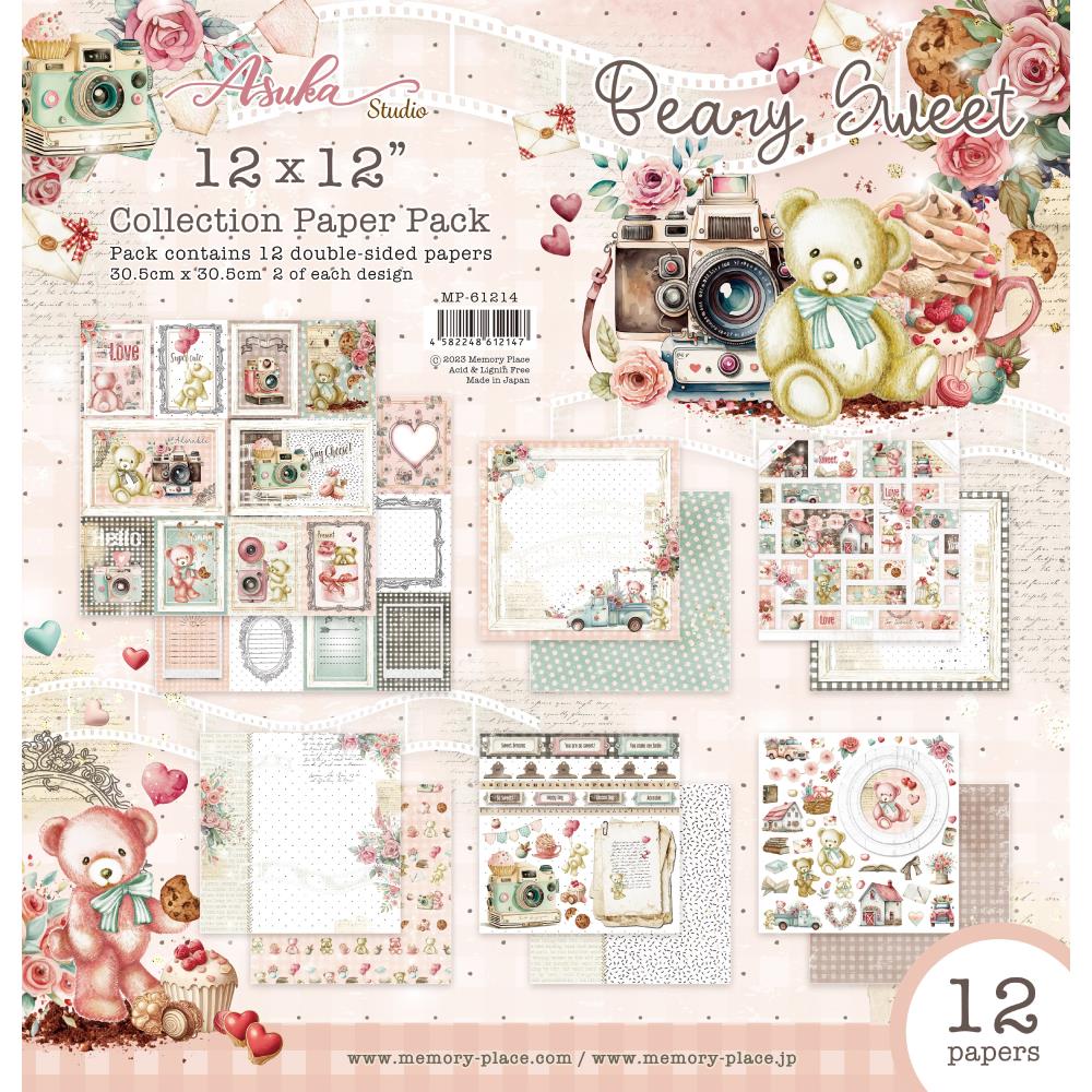 Asuka Studio - Beary Sweet - Paper Pack - 12 x 12"