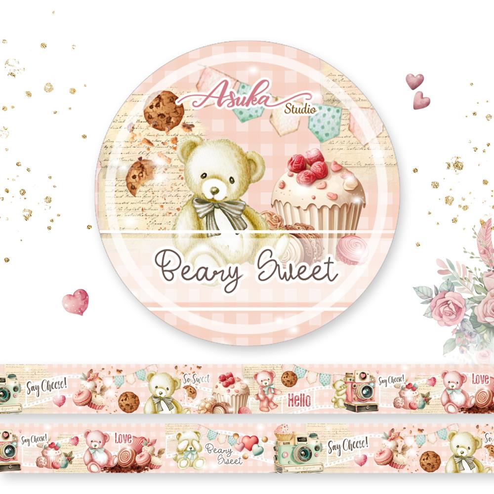 Asuka Studio - Beary Sweet - Washi Tape #1 - 15mm