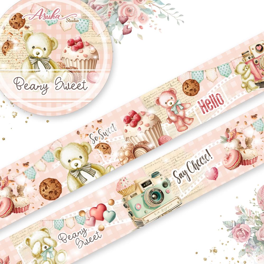 Asuka Studio - Beary Sweet - Washi Tape #1 - 15mm