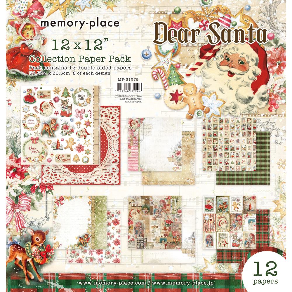 Asuka Studio - Dear Santa - Paper Pack - 12 x 12"