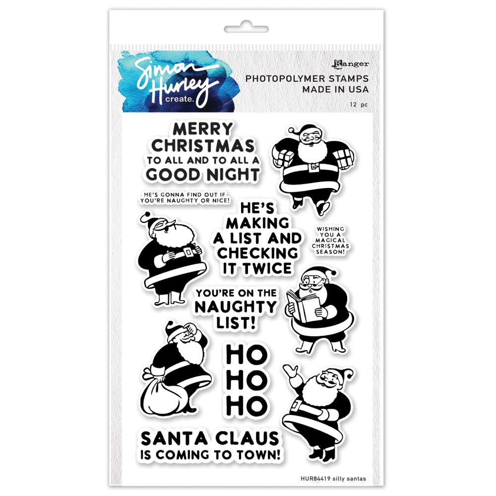 Simon Hurley - Clear Stamps - Silly Santa
