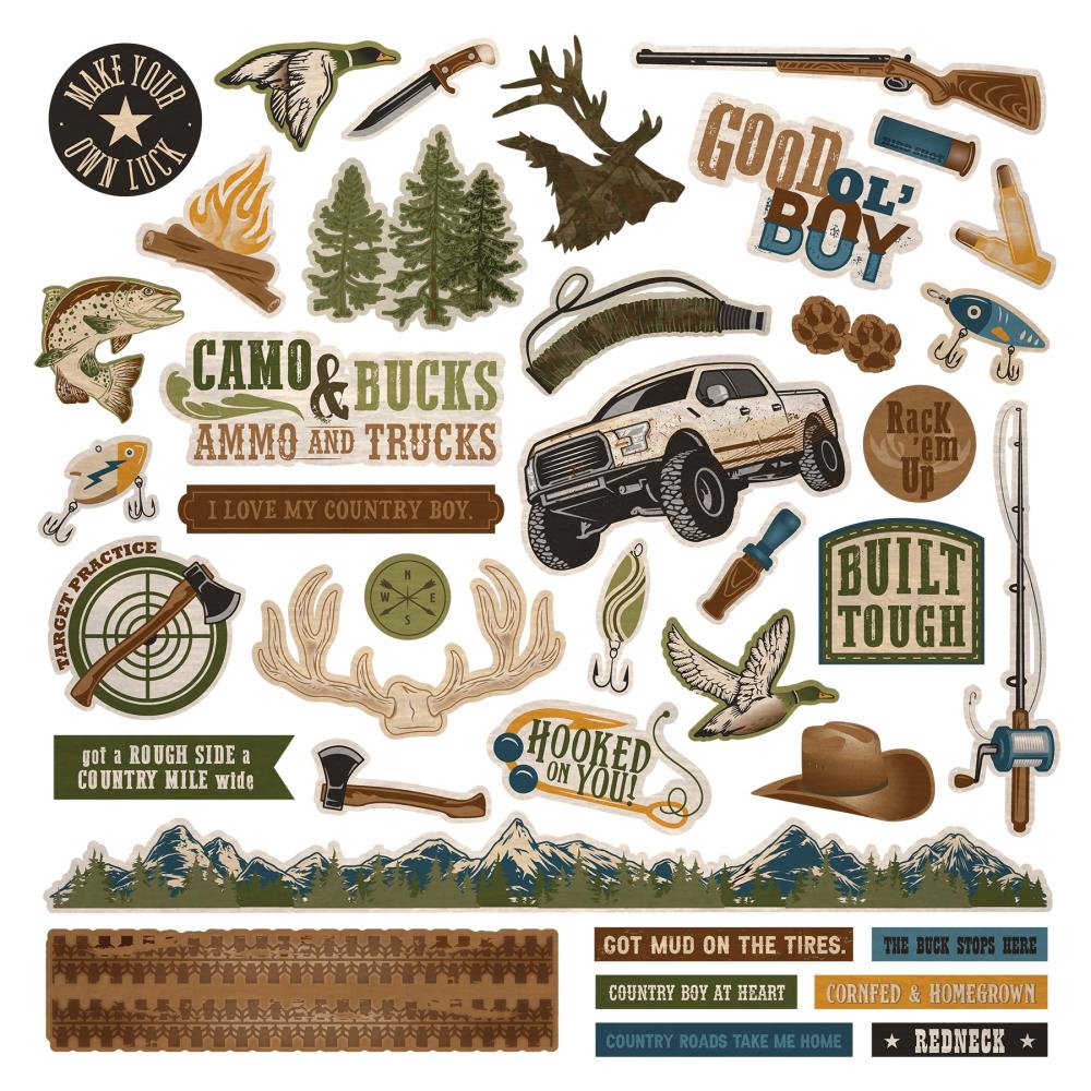 Photoplay - Mud on the tires Collection  -   12 x 12"