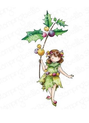 Stamping Bella - Cling Mounted Stamp - Tiny Townie Garden Girl Holly
