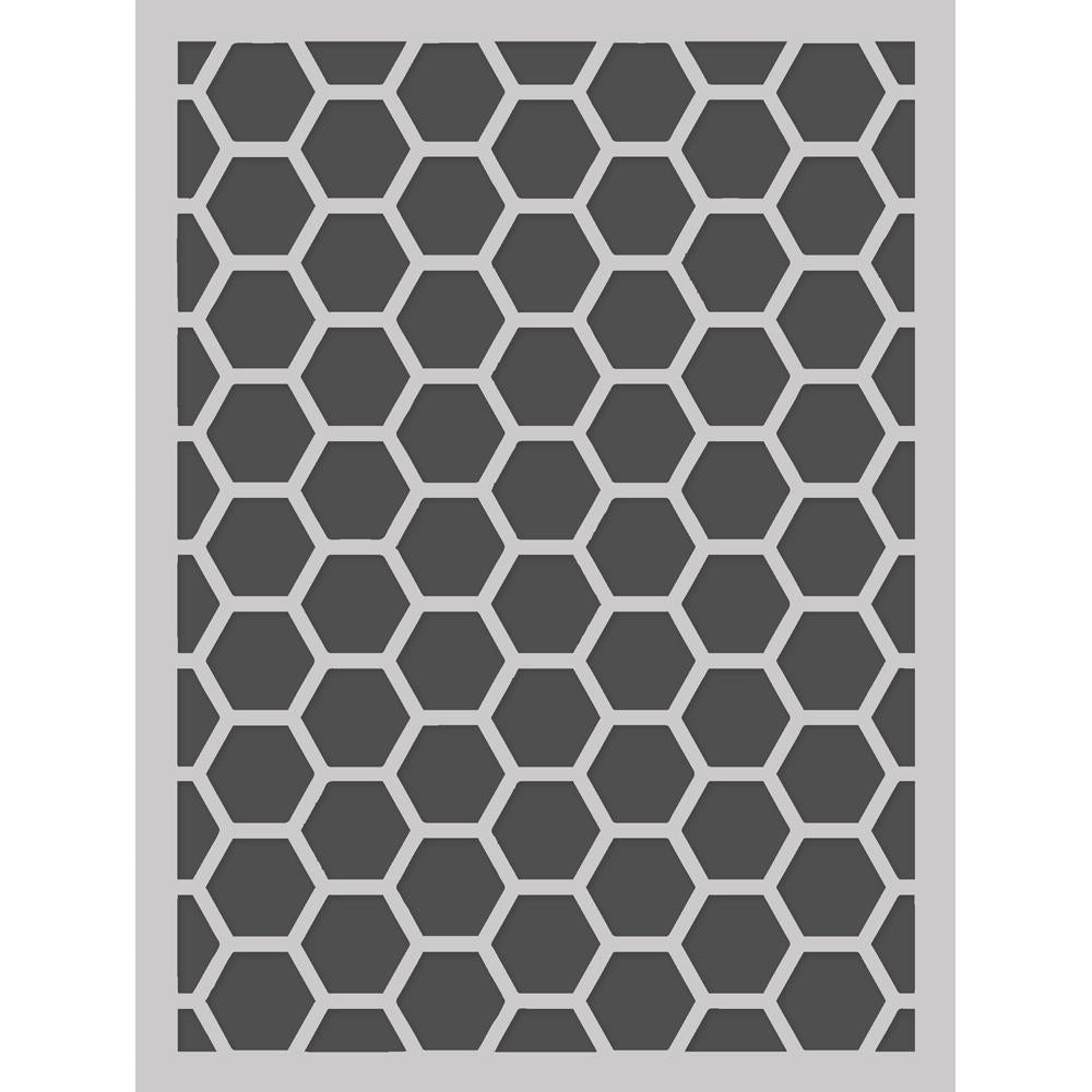 Simple Stories  - Spring Garden -  Stencil - Honeycomb