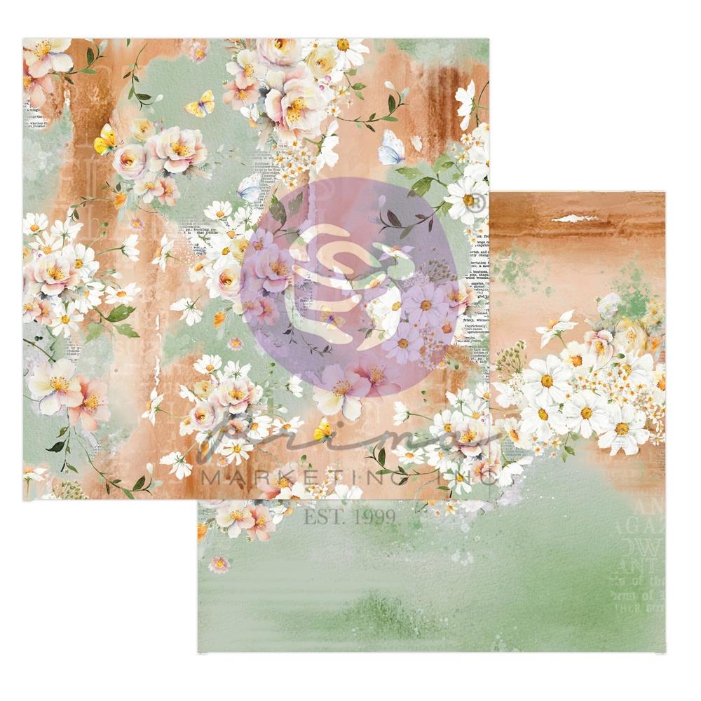 Prima - In Full Bloom - Paper Pad  12 x 12"