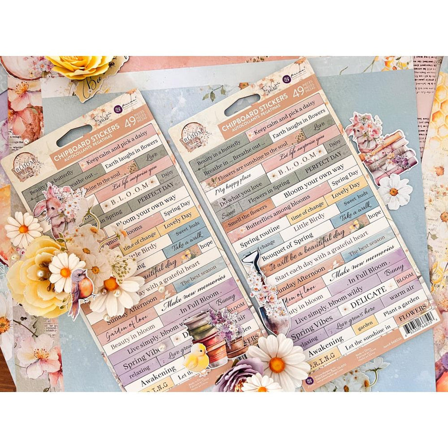Prima - In Full Bloom - Chipboard Stickers