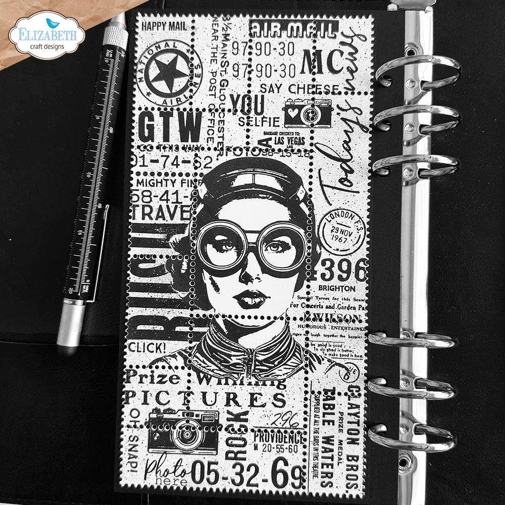 Elizabeth Crafts - Clear Stamp and Die set - Travels from the past