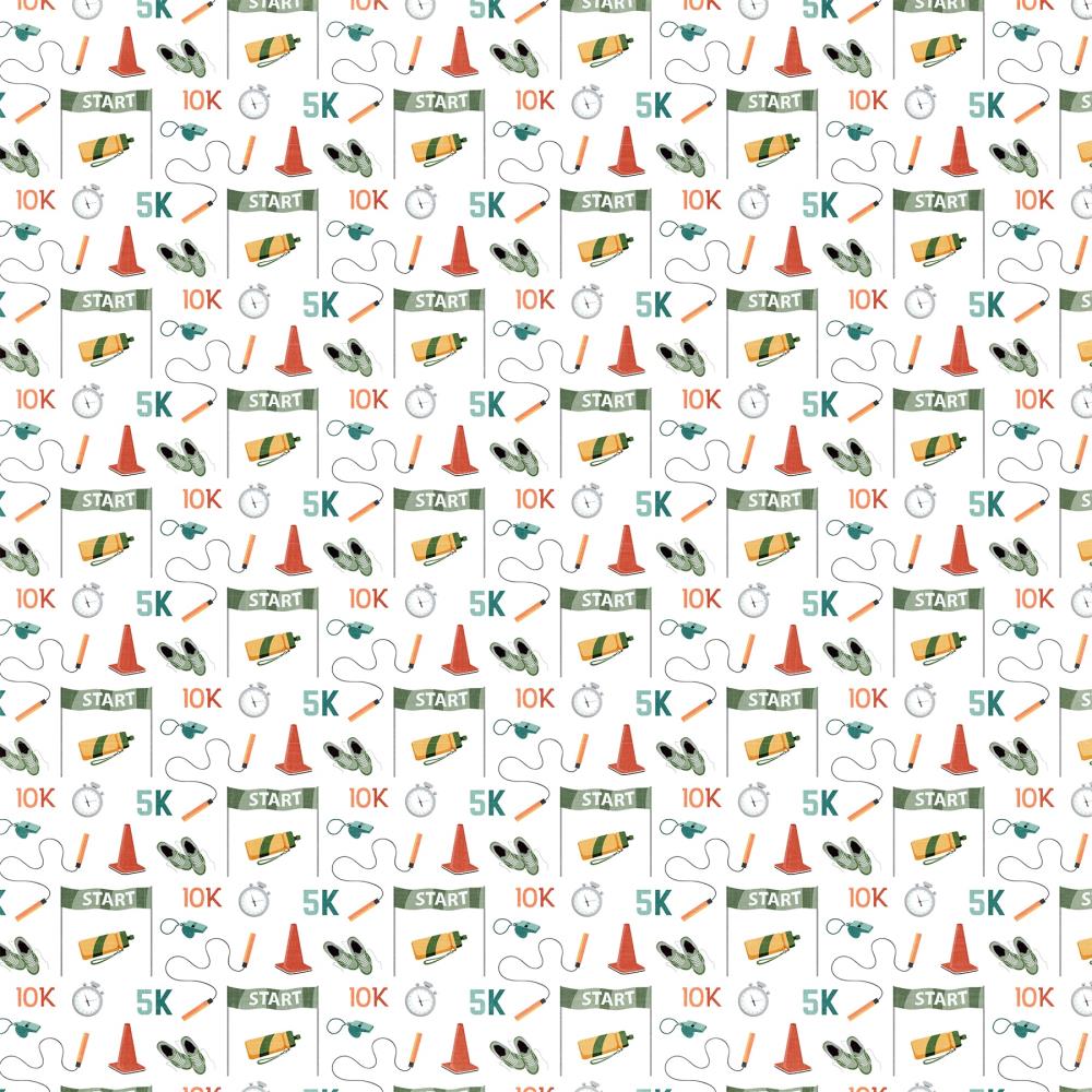 Photoplay - Runners High  - Start and finish -   12 x 12"