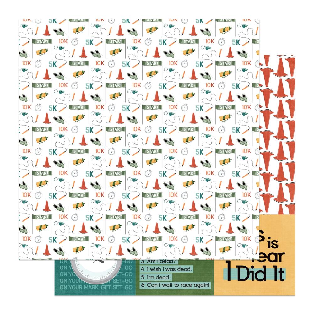 Photoplay - Runners High  - Start and finish -   12 x 12"