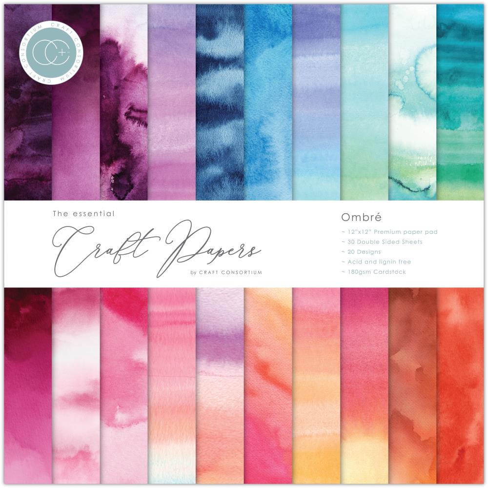 Craft Consortium - Ombre - Paper Pad 12 x 12"