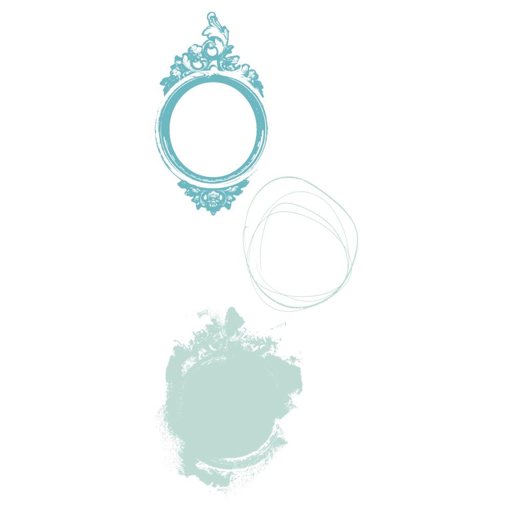 Sizzix - 49 & Market - Clear Stamp - Artsy Regal Frame