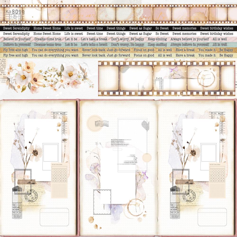 Asuka Studio - Good Life- Bliss - Stay positive - 12 x 12"