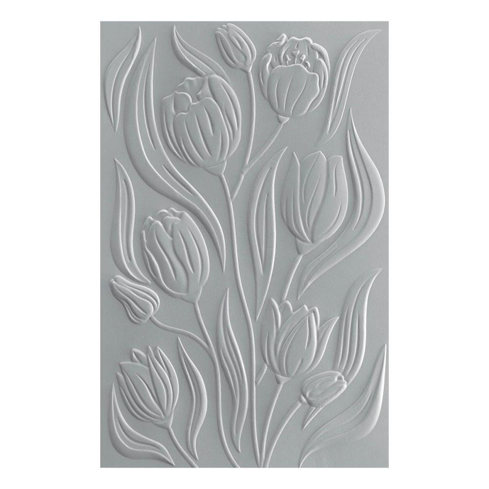 Spellbinders- Simon Hurley - 3D embossing Folder - Twirling Tulips
