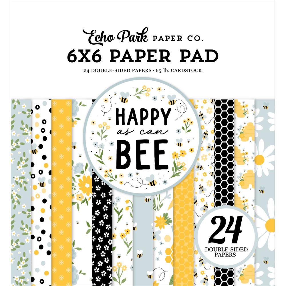 Echo Park - Happy as can bee - Paper Pad - 6 x 6"