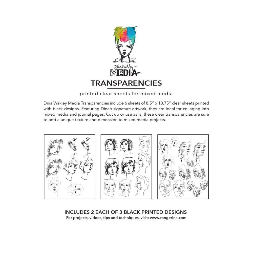 Dina Wakley Media - Transparencies  - Tinies 2
