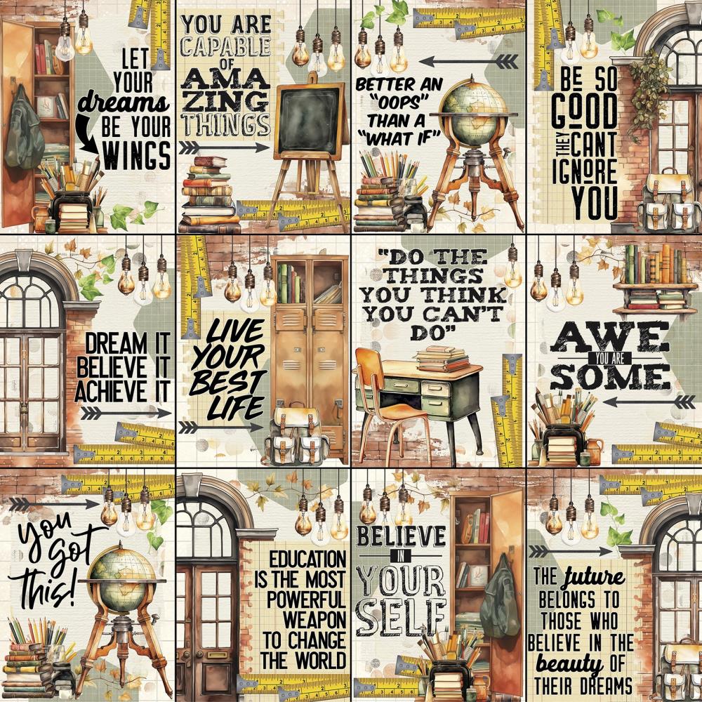 49 and Market - Academia - You did it - 12 x 12"