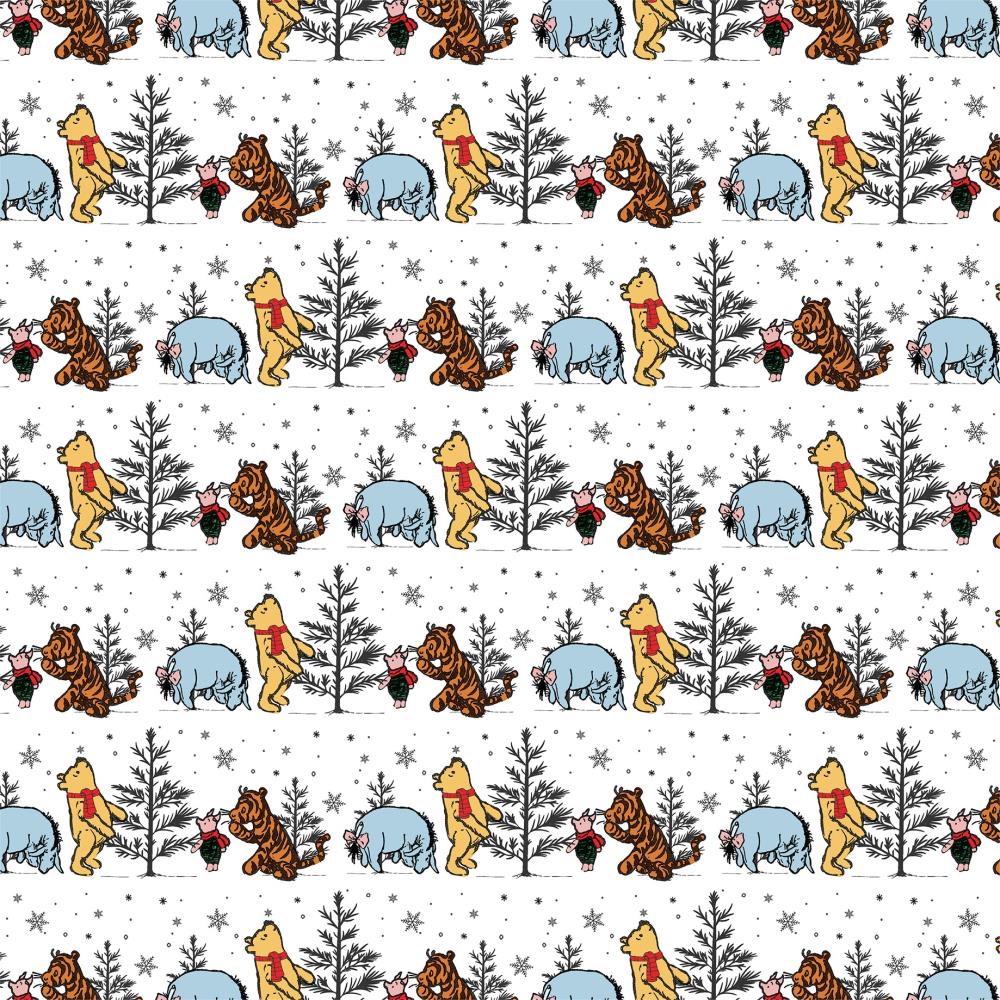 Echo Park - Winnie the Pooh Christmas - Christmas Tree Hunt - 12 x 12"