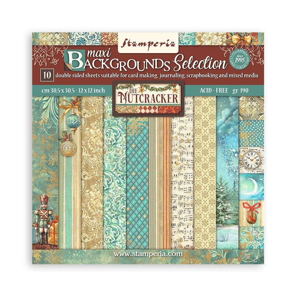 Stamperia - The Nutcracker - Background Selection - Paper Pad - 12 x 12"