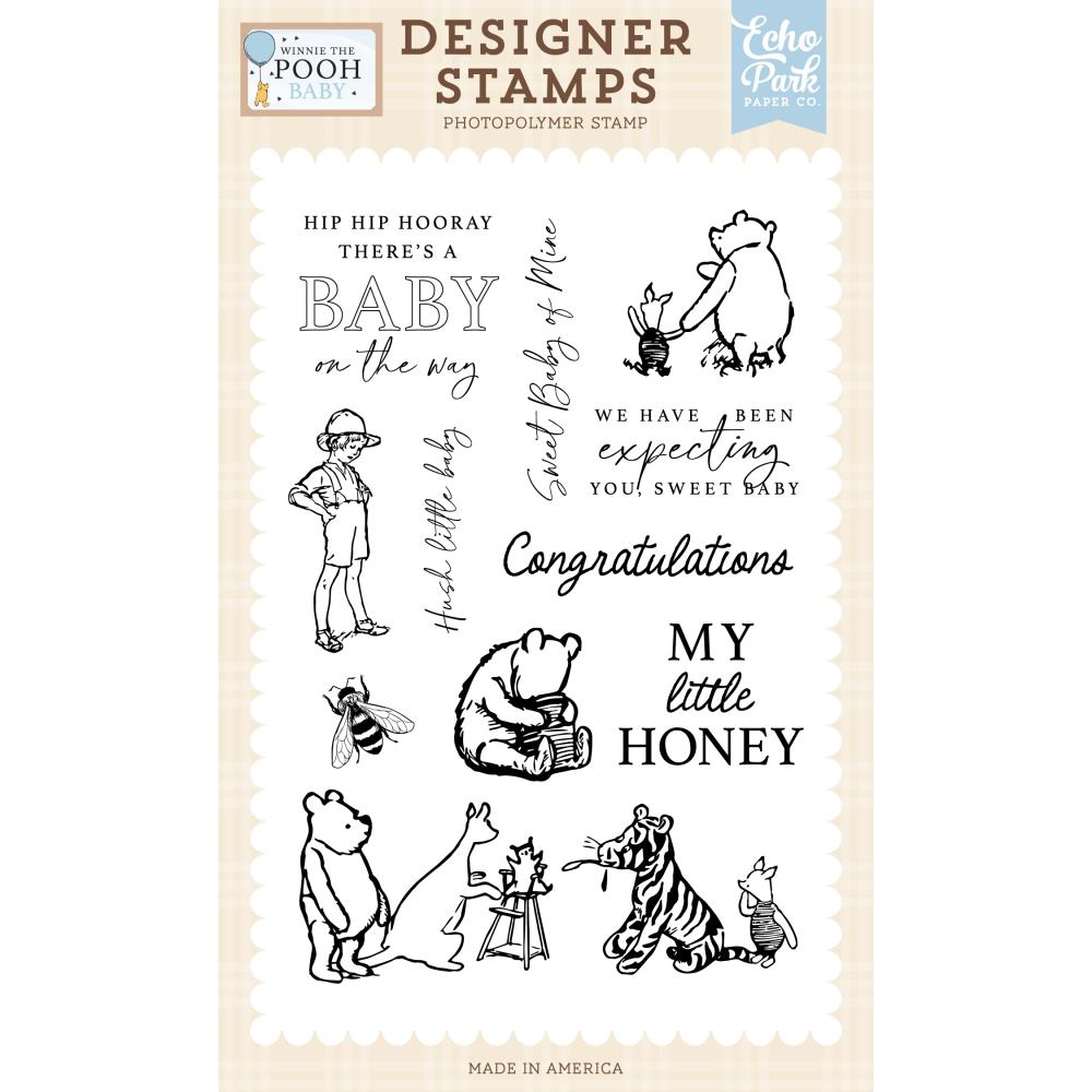 Echo Park - Winnie the Pooh Baby - My little Honey - Clear Stamp set