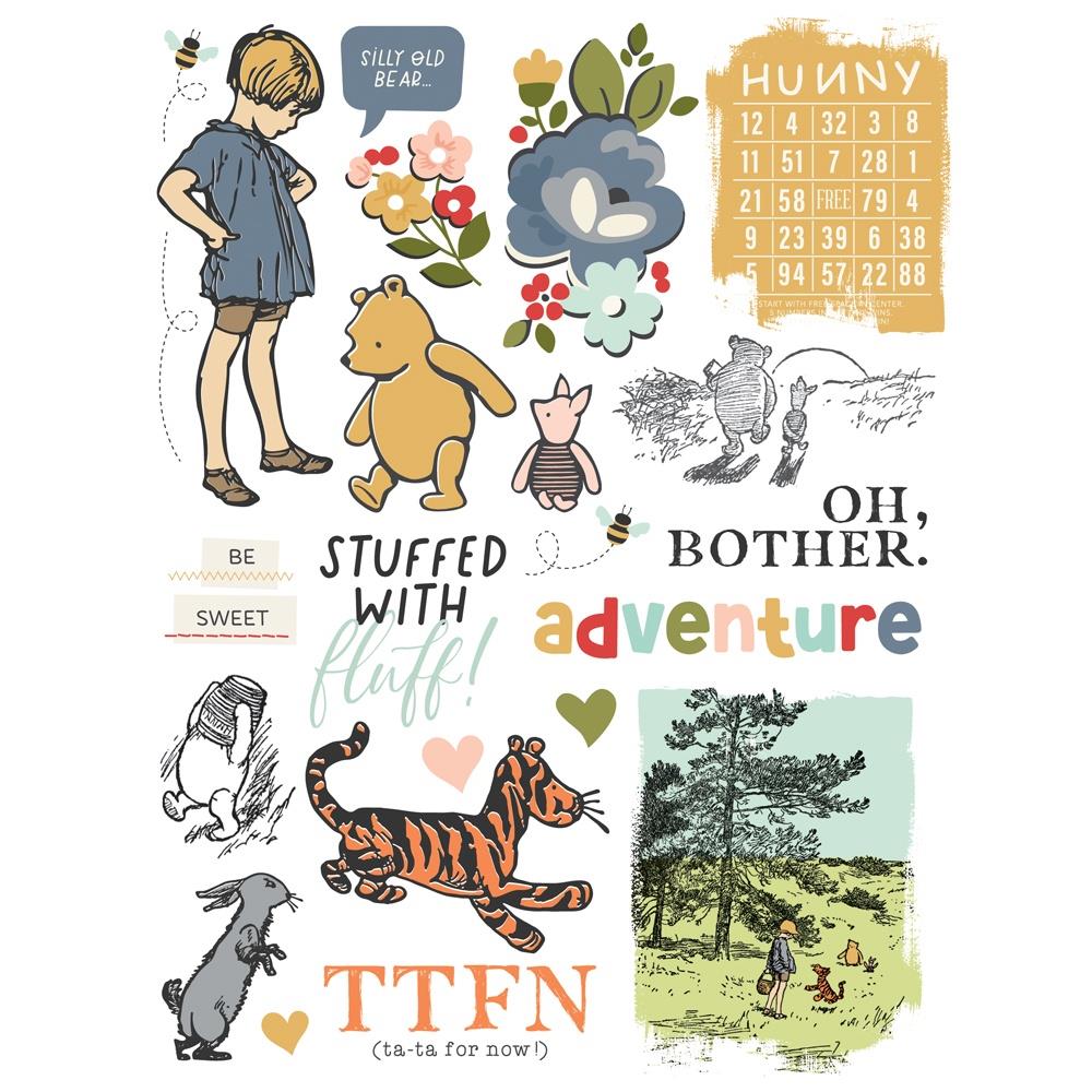 Simple Stories - Say Cheese Classic Pooh - Rub On Transfers