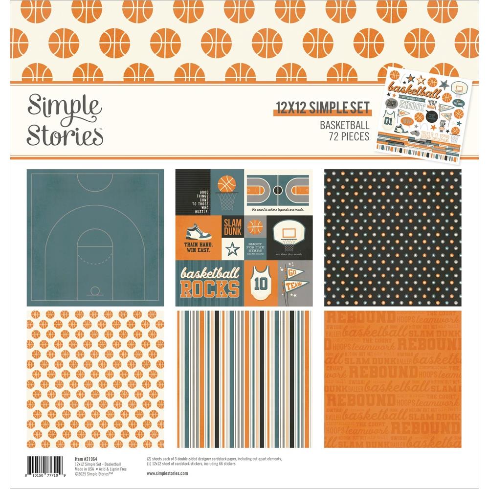 Simple Stories Collection Kit - Basketball - 12x12"