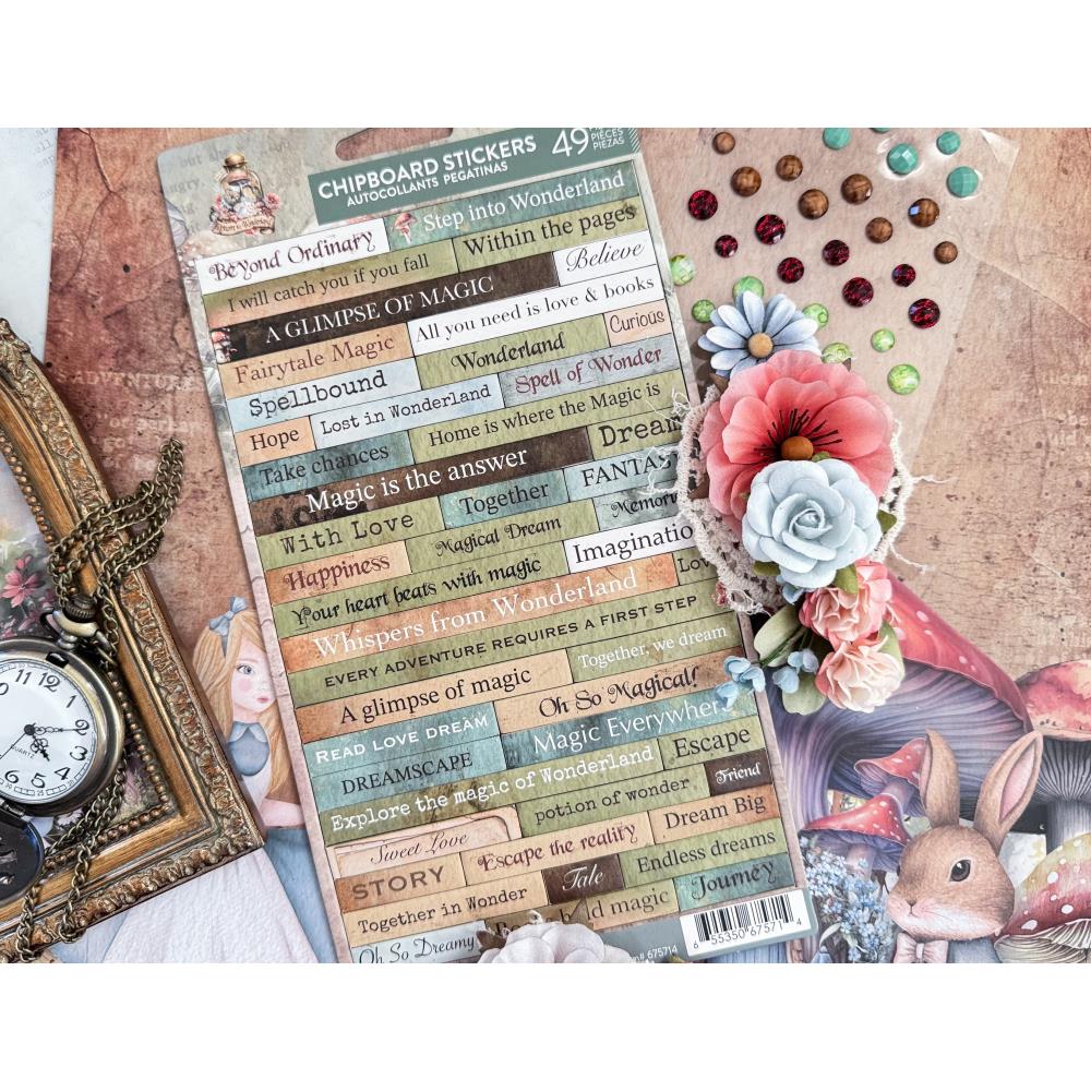 Prima - Return To Wonderland - Chipboard Stickers