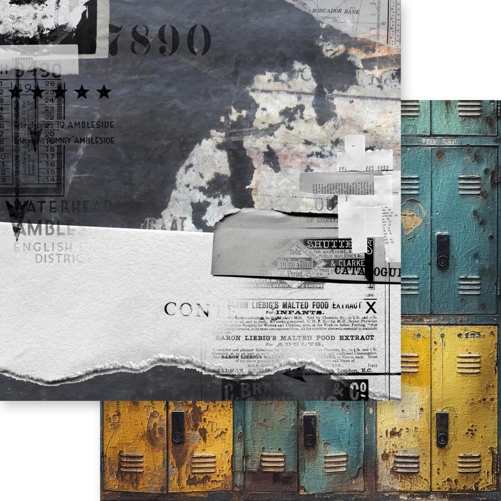 Asuka Studio - Memory Place - Industrial Chic Collection pack - 8 x 8"
